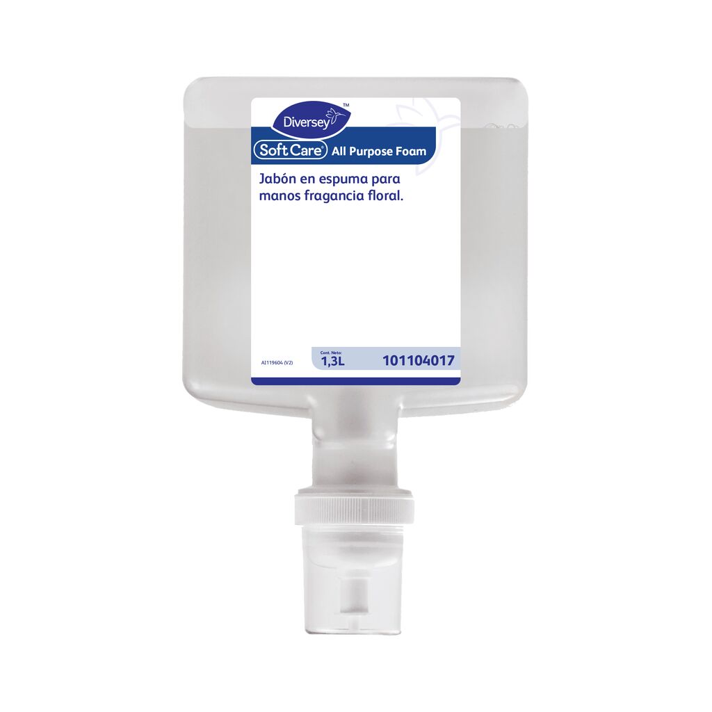 SOFTCARE ALL PURPOSE 4x1.3L - JABÓN LÍQUIDO PARA LAS MANOS, CABELLO Y EL CUERPO FRAGANCIA FLORAL